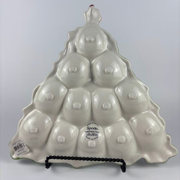 Spode Christmas Tree Deviled Egg Tray 12" Ceramic DIsh New - Open Box - Picture 5 of 9